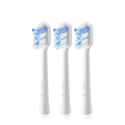 Laifen Super clean Head Toothbrush - White / Pack Of 3