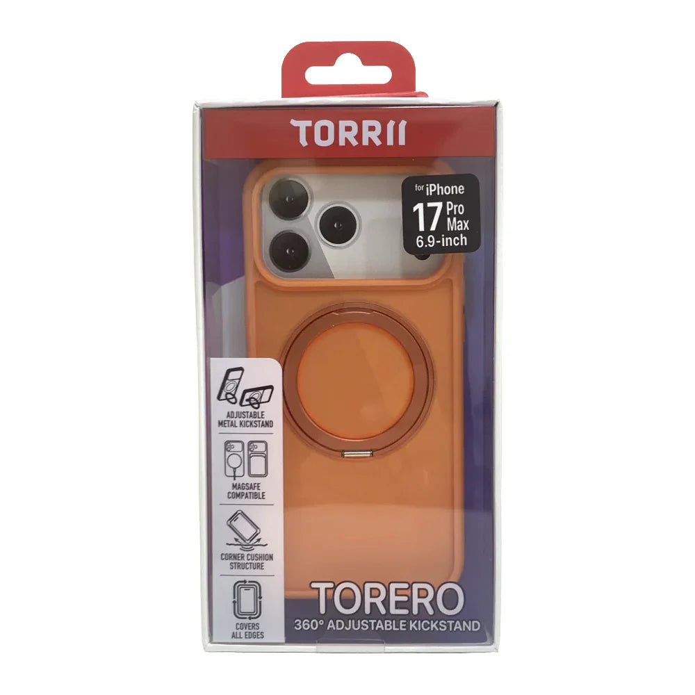 Torrii TORERO Magsafe Stand Case For Apple iPhone 17 Pro Max - Cosmic Orange