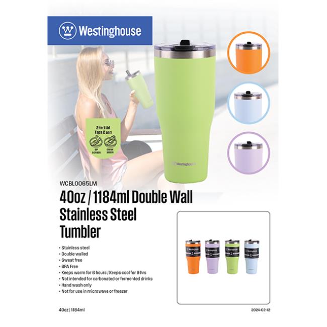 Westinghouse Double-Walled Stainless Steel Bottle - Purple