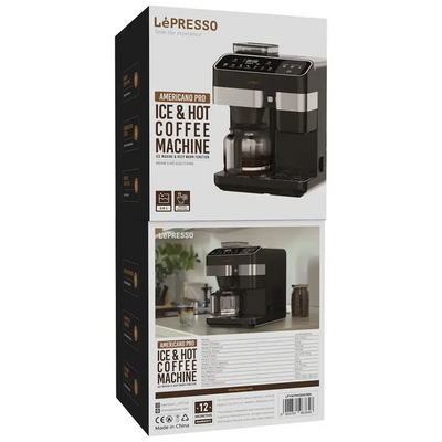 LePresso Americano Pro Ice & Hot Coffee Machine - Black Color