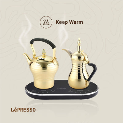 LePresso Dallah Arabic Coffee & Tea - Gold Color