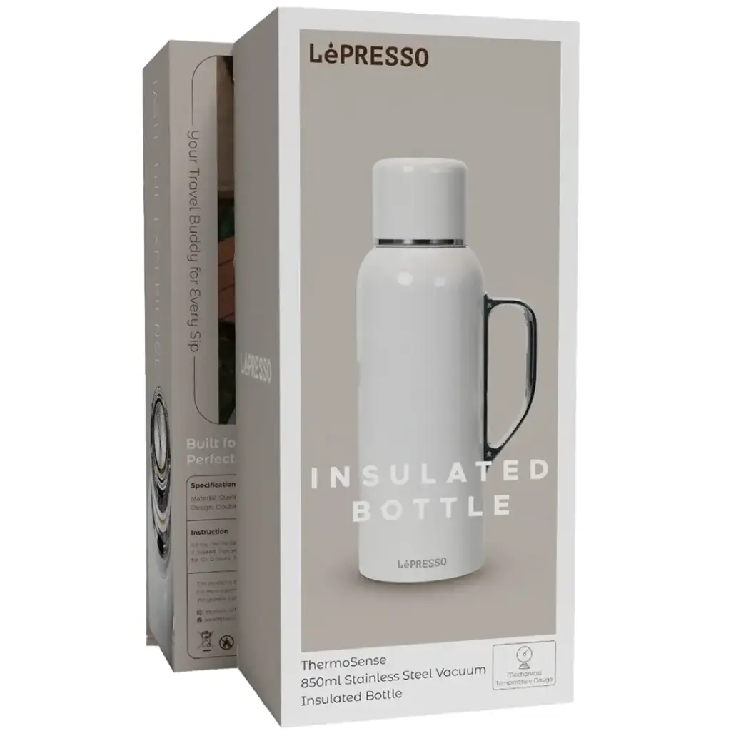 LePresso Insulated Bottle - White Color