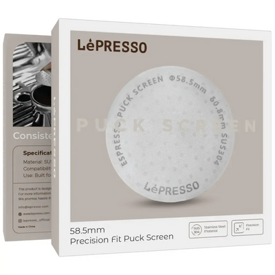 شاشة Lepresso 58.5 مم دقة Puck شاشة لون فضي