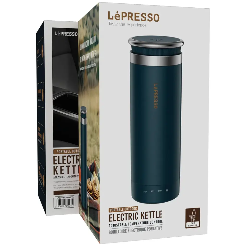 LePresso Electric Kettle with Adjustable Temperature Control - Blue Teal Color