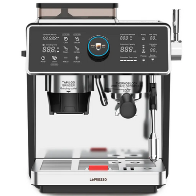 LePresso Viventé Semi-Automatic Dual Boiler Coffee Machine with Touch Display - Silver Color