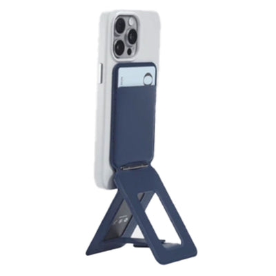 MOFT Snap-On iPhone Stand & Wallet - Navy Blue