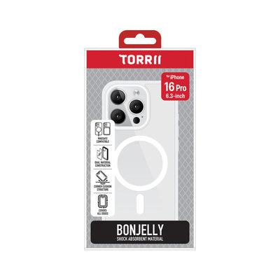 Torrii MagSafe Bonjelly Case - Apple iPhone 16 Pro (6.3”) / Clear Accessories > Mobiles & Tablets > Mobiles > Covers &