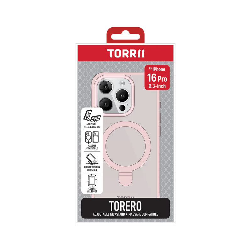 توري توريرو ماج سيف حامل ماج سيف حافظة - ابل ايفون 16 برو (6.3 بوصة) / اللون الوردي اكسسوارات > هواتف & تابلت > هواتف > أغطية
