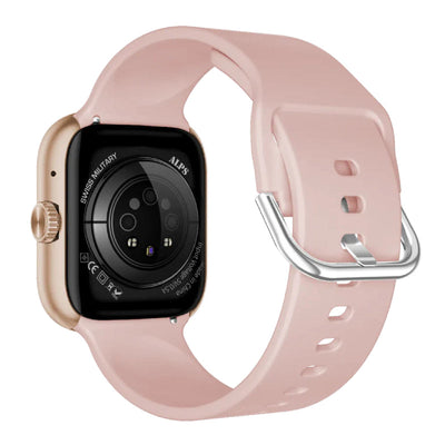 Swiss Military Alps 4 Pink Silicon Strap - Rose Gold Frame / Smart Watch Smart Watches