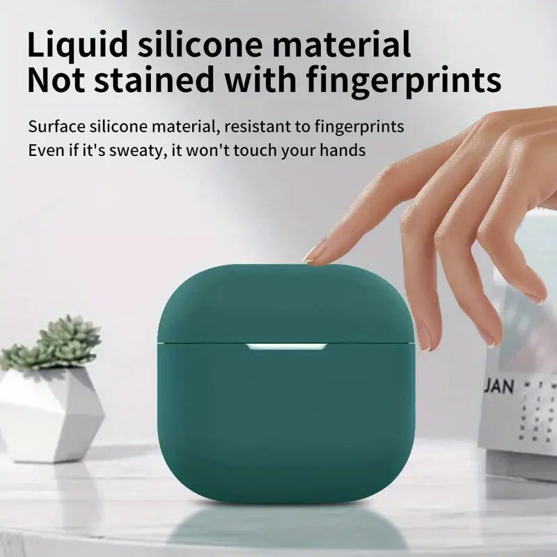 One Piece Silicone Protective Case Cover - Apple Airpod 4 / Green Accessories > Mobiles & Tablets