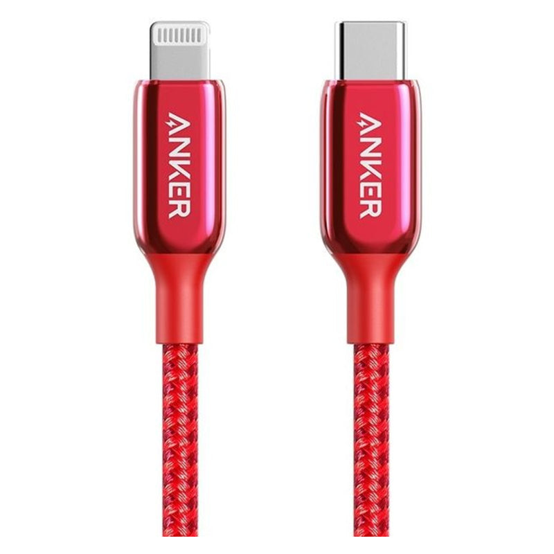 Anker PowerLine + III Cable - USB-C / Lightning / 0.9 Meter / Red