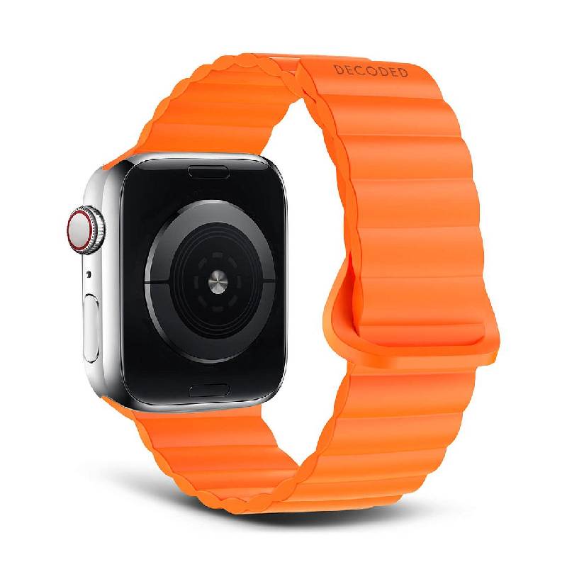 Decoded Apple Watch 49/45/44/42 mm Gen 1-10-SE Silicone Magnet Traction Loop Strap Lite - Apricot