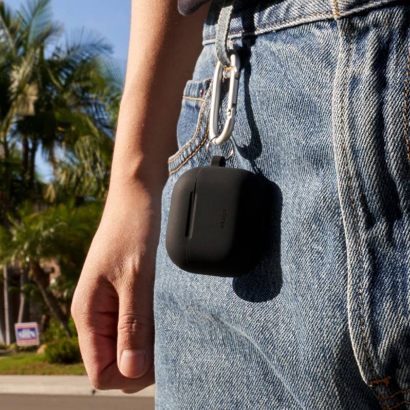 Elago AirPods 4 Silicone Hang Case - Black