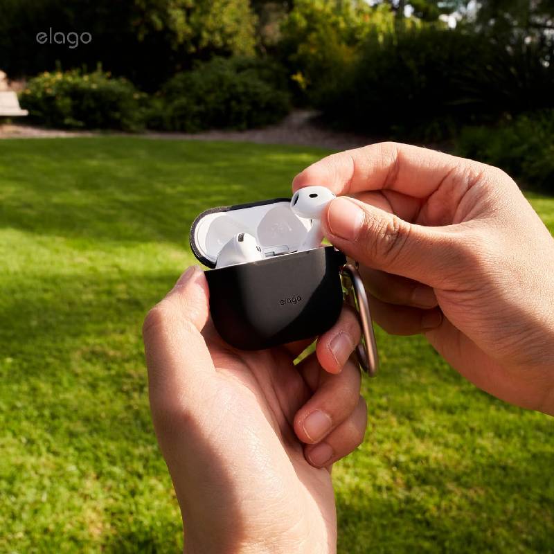 Elago AirPods 4 Silicone Hang Case - Black