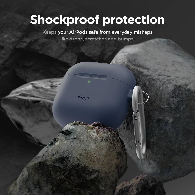 Elago AirPods 4 Silicone Hang Case - Jean Indigo Accessories > Headphones > Covers & Cases
