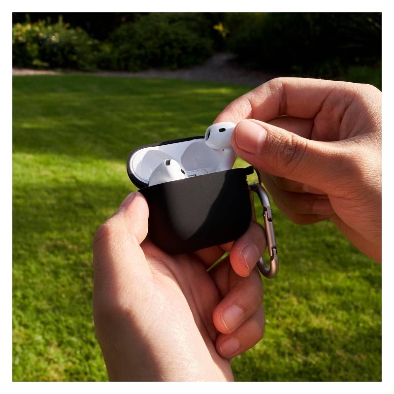 Elago AirPods 4 Liquid Silicone Hang Case - Black Accessories > Headphones > Covers & Cases