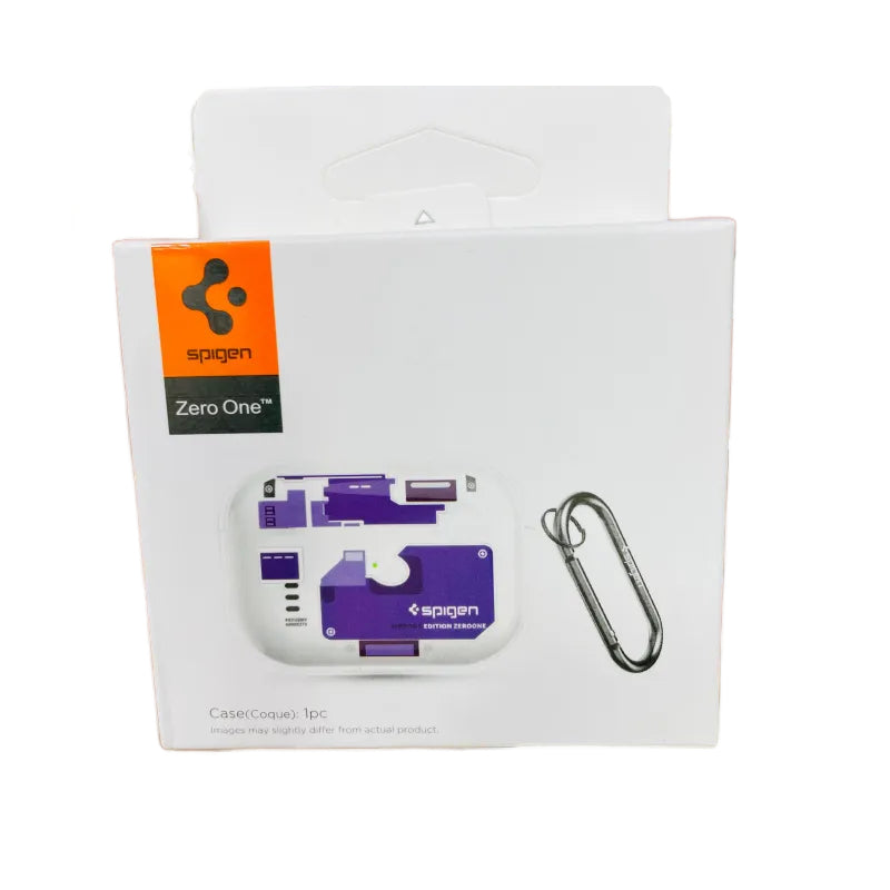 Spigen Zero One TPU Transparent Shock-proof Airpods Case for Apple Airpods 4 - Purple