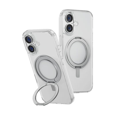 Uniq Swivix MagSafe case with 360 Rotation Kickstand for iPhone 16 Plus – Lucent Clear