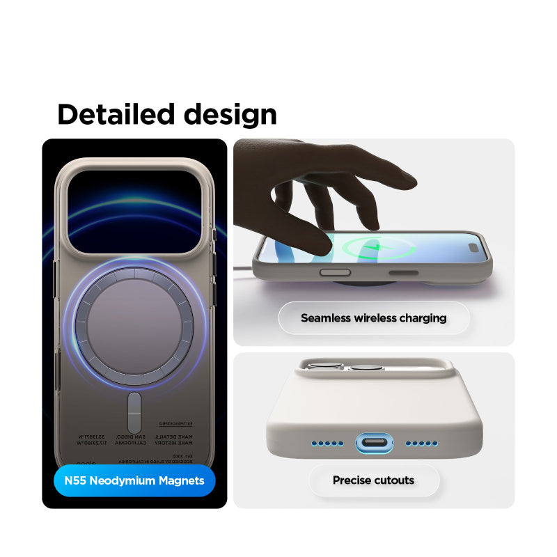 Elago Magnetic Silicone Case (Camera Control Key Included) For Apple iPhone 17 Pro - Stone Accessories > Mobiles &