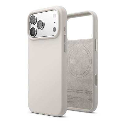 Elago Magnetic Silicone Case (Camera Control Key Included) For Apple iPhone 17 Pro Max - Stone Accessories > Mobiles &