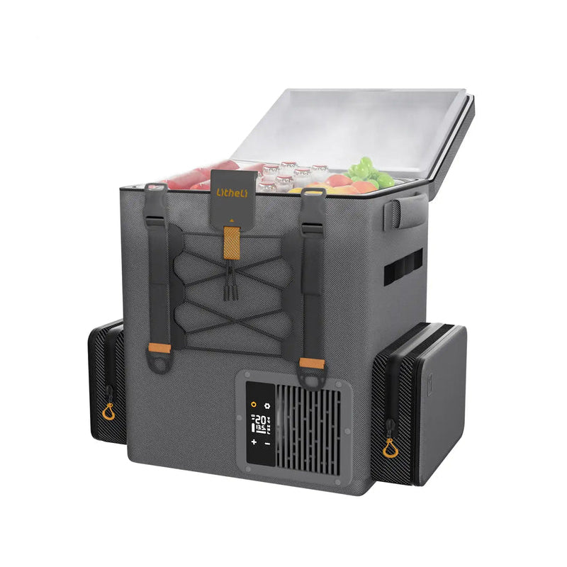 Litheli FrozenPack Wild Portable Dual Battery Smart Fridge - 12V / Grey
