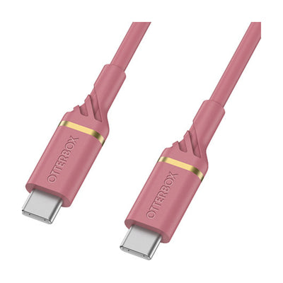 OtterBox USB-C to USB-C Fast Charge Cable - Standard 1 Meter - Matte Pink - (Warehouse Packed)