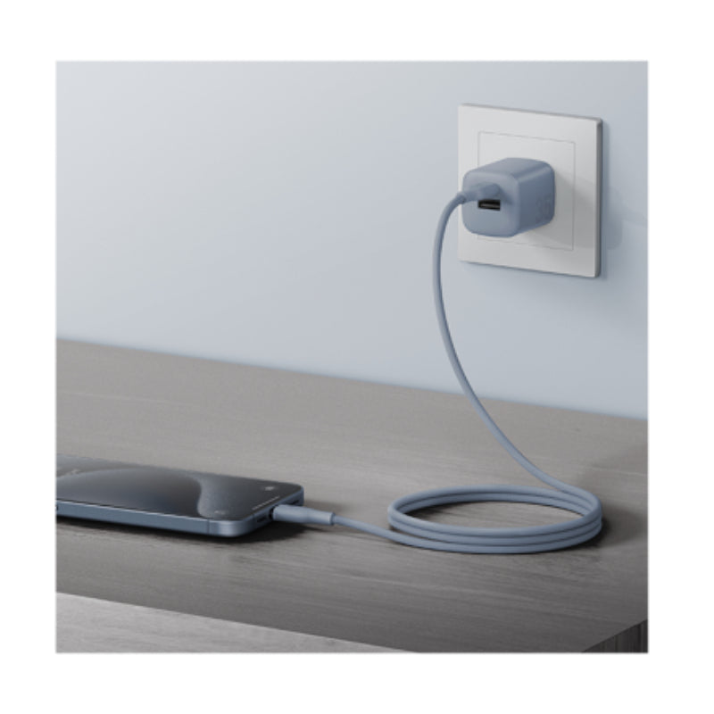 كابل BAZIC GoCharge Weave كابل 480 ميجابت في الثانية / 60 واط / 1.5 متر يو اس بي/ أزرق