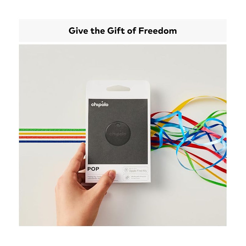 Chipolo POP Tracker for Apple/Android Find My - Black / Pack Of 4