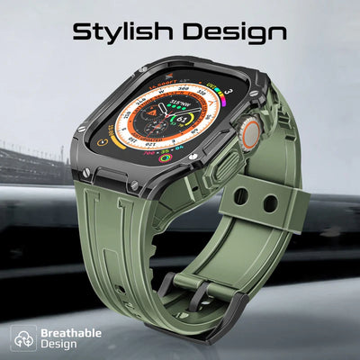 PROMATE Durable Protection Watch Case with TPU Watch Band - 49mm / Midnight Green