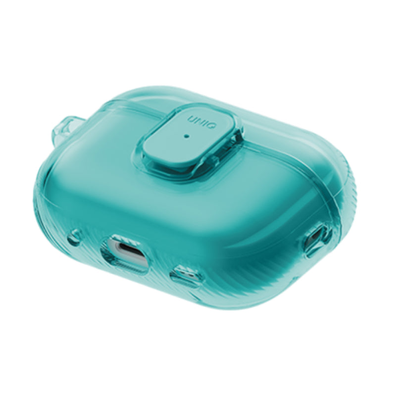 UNIQ زجاج برو قفل حافظة قفل حافظة ابل ايربودز برو / تركواز