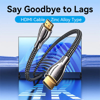 Vention Cotton Braided HDMI Cable - 4K / 15 Meter / Black