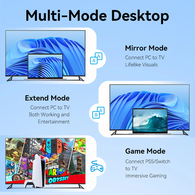 Vention Cotton Braided HDMI Cable - 4K / 10 Meter / Black