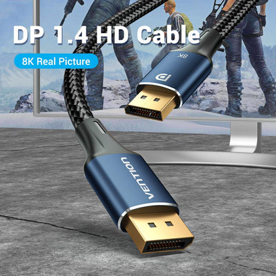 Vention DisplayPort Cable - 8K / 32.4Gbps / 1 Meter / Blue