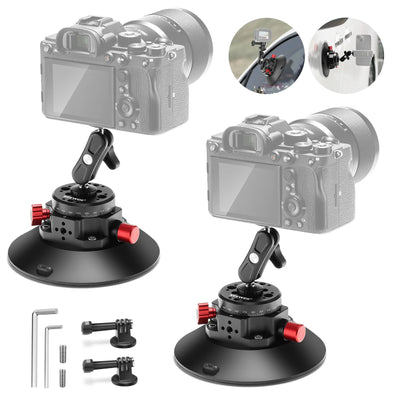 NEEWER CA013 6" Camera Suction Mount with Ball Head Magic Arm - Black