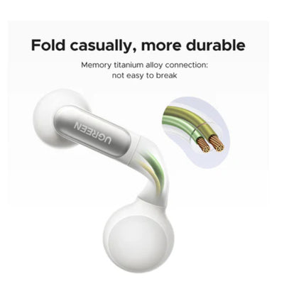 UGREEN HiTune S5 True Wireless Earbuds - Bluetooth / USB-C / White