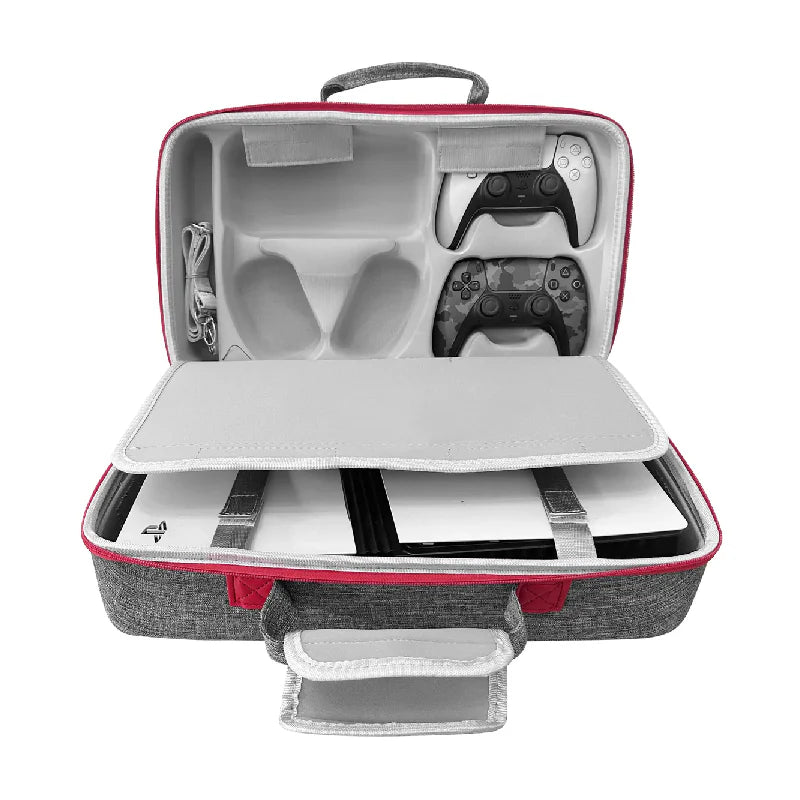 Bundle Offer - Sony PlayStation 5 Pro Digital Edition Console - 16GB / 2TB SSD / White + Gamax Storage Bag for PlayStation 5 Pro - Grey