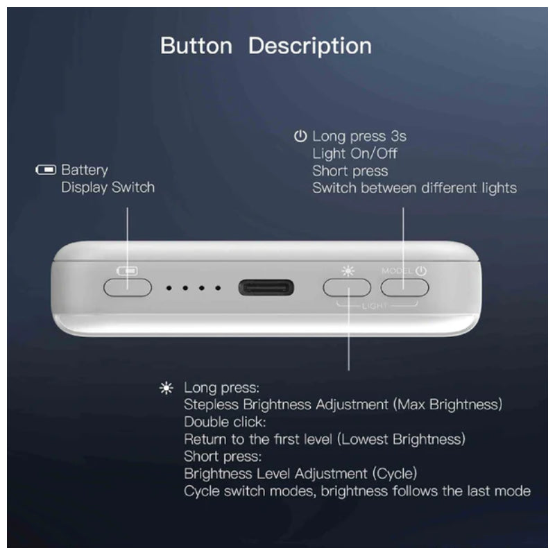 SIA MagOn SIPBMG8LD-BEG Magnetic Wireless Power Bank - 8000mAh / USB-C / Beige
