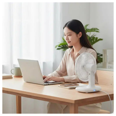 SIA SIFAND1 Rechargeable Desktop Fan - 3600mAh / White