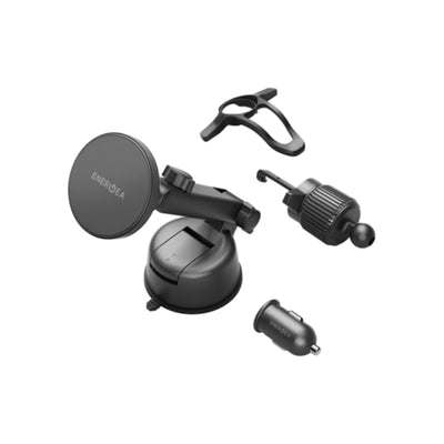 Energea MagDrive Kit Windscreen / Airvent Mount Wireless Car Charger - Black