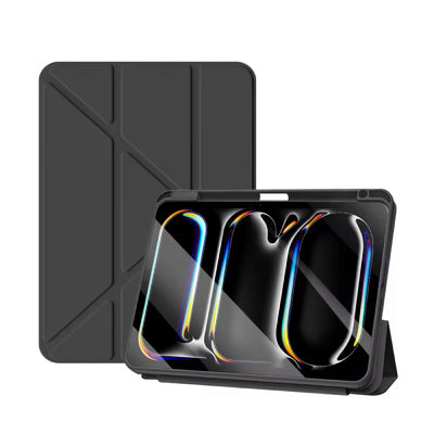 Smart Silicon Trifold Case for Apple iPad 11 (A16) 2025 / iPad 10/iPad 10.9 - Black