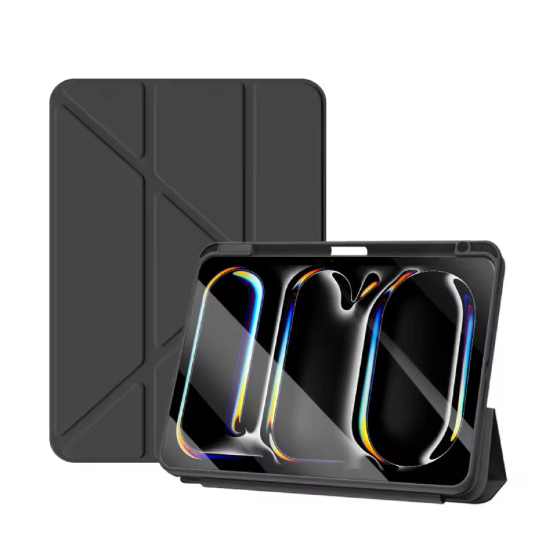 حافظة ذكي ثلاثية الطي من ذكي Trifold ابل ايباد (A16) 2025 / ايباد ايباد .9 - أسود