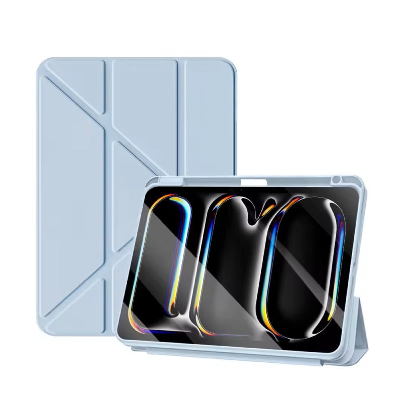 حافظة ذكي ثلاثية الطيات حافظة ذكي Trifold ابل ايباد (A16) 2025 / ايباد ايباد .9 -أزرق ضوء