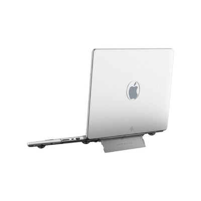 Smartix Premium Matte Clear Shell with Stand For MacBook Air 13.6″ - White