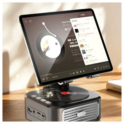 Porodo Lifestyle Multifunctional Tablet Stand with Speaker & Power Bank - Black
