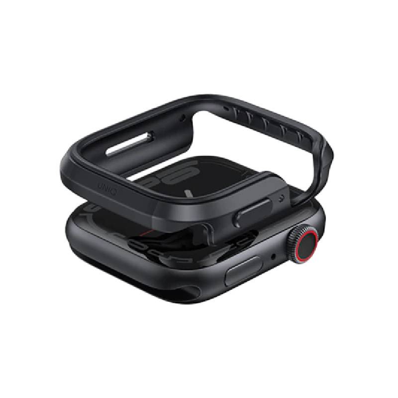 حافظة Uniq Valenciaساعة ابل ساعة -أسود ميدنايت