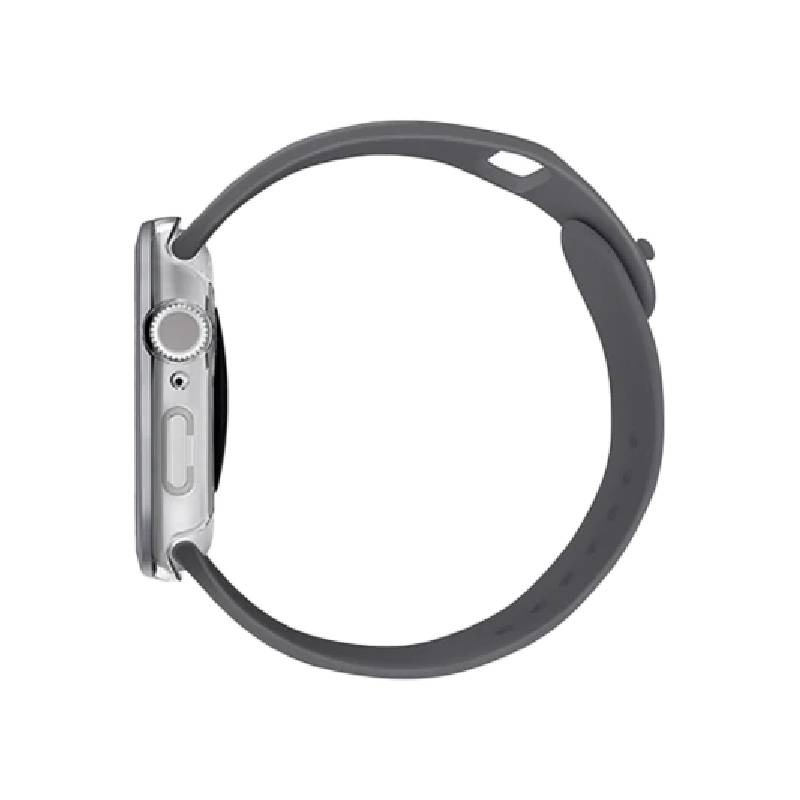 Uniq Vouteحافظة ساعة مع شاشة حماية ساعة ابل ساعة - فضي