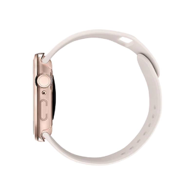 Uniq Vouteحافظة ساعة مع شاشة حماية ساعة ابل ساعة -ذهبي زهري