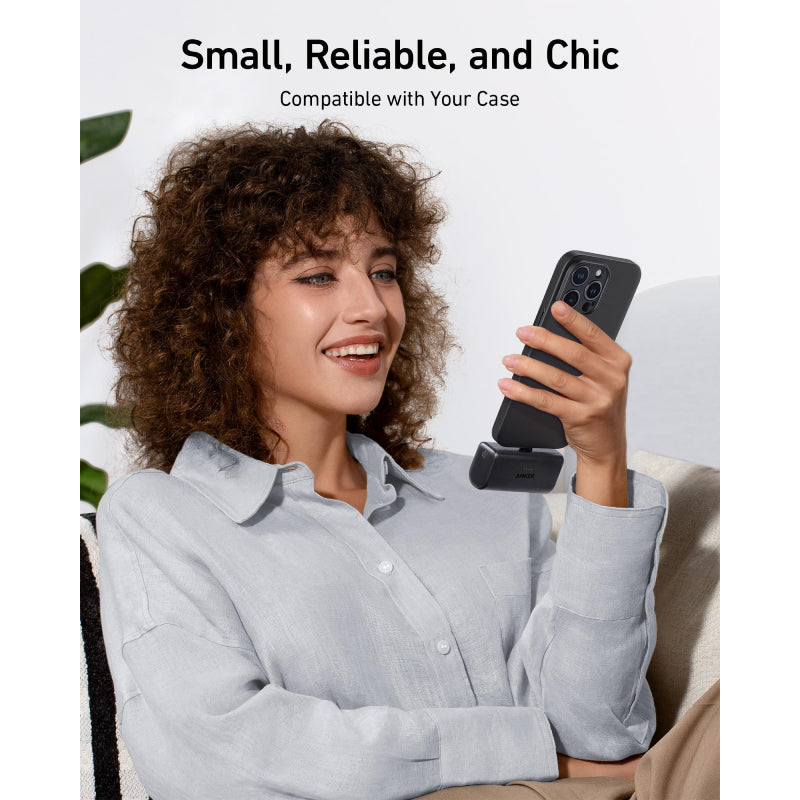 Anker Nano Power Bank - 5,000mAh / 18W / USB-C / Black