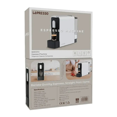 LePresso Baristo Espresso Machine Nespresso Capsule Compatile - White