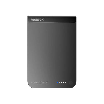 MOMAX 1-Power S.Pass Qi2 Magnetic Wireless Power Bank - 5000mAh / USB-C / Black